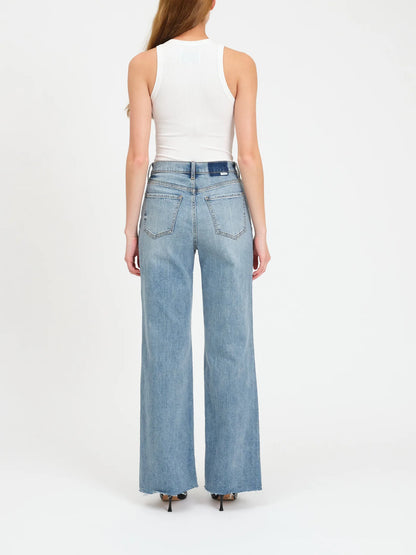Far Out High Rise Wide Leg Jean in Far Out