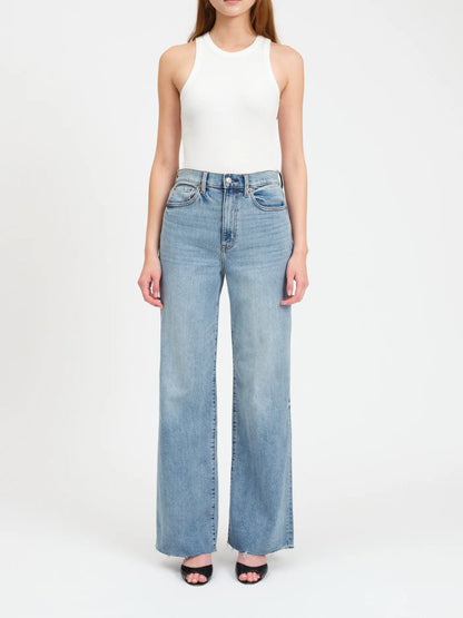 Far Out High Rise Wide Leg Jean in Far Out