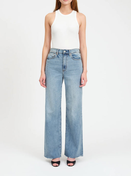 Far Out High Rise Wide Leg Jean in Far Out