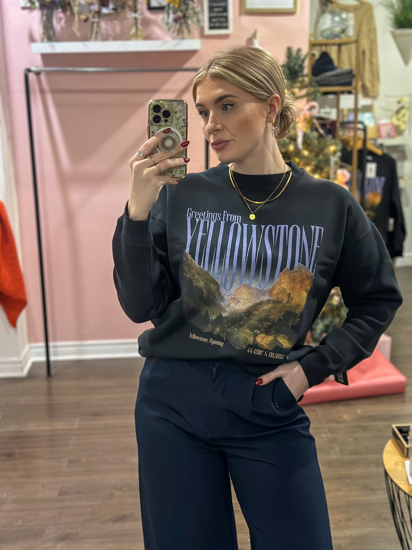 Greetings from Yellowstone Crewneck Sweatshirt