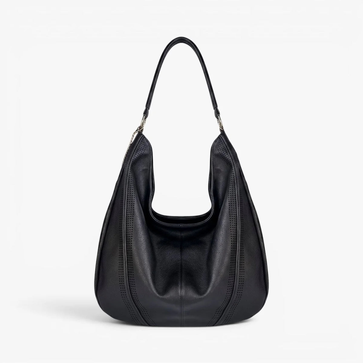 Vivienne Black Vegan Hobo Bag
