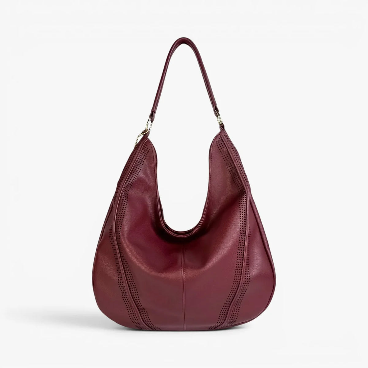 Vivienne Bordeaux Vegan Hobo Bag
