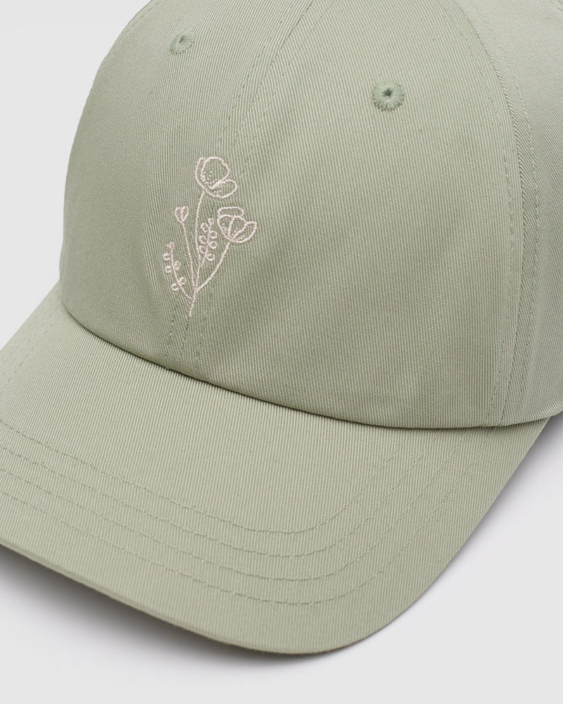 Flower Embroidery Peak Hat
