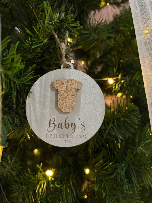 Baby's 1st Christmas Ornament 2025