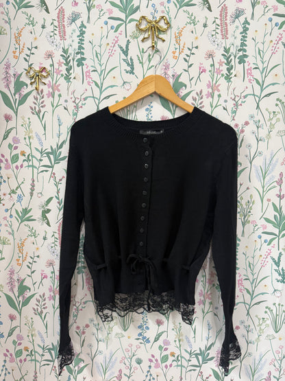 Funkadelic Lace Trim Cardigan