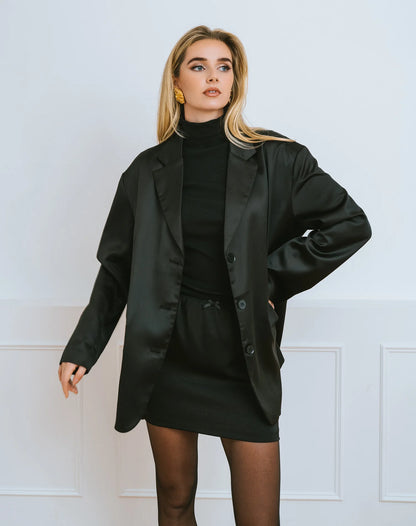 Evie Slip Skirt in Black