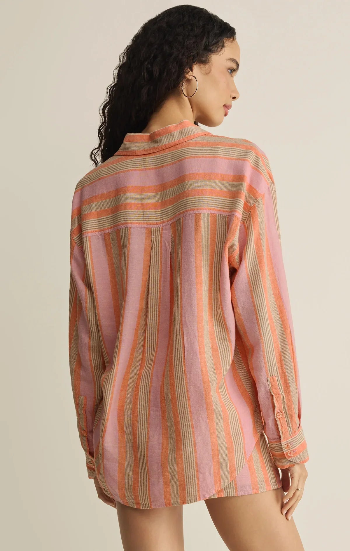 The Perfect Stripe Button Up Top