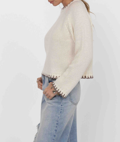 Reyna Contrast Stitch Sweater