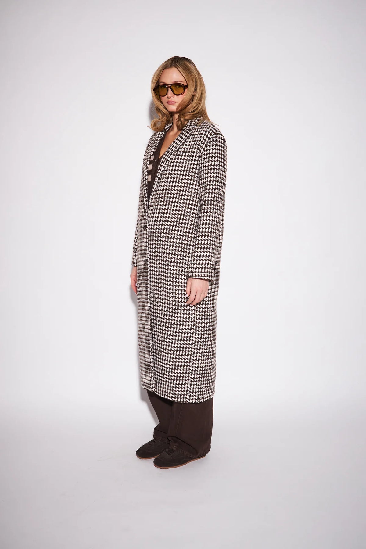Sofia Houndstooth Coat