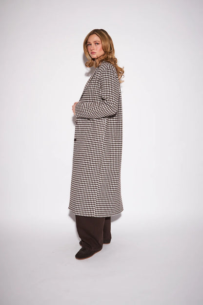 Sofia Houndstooth Coat