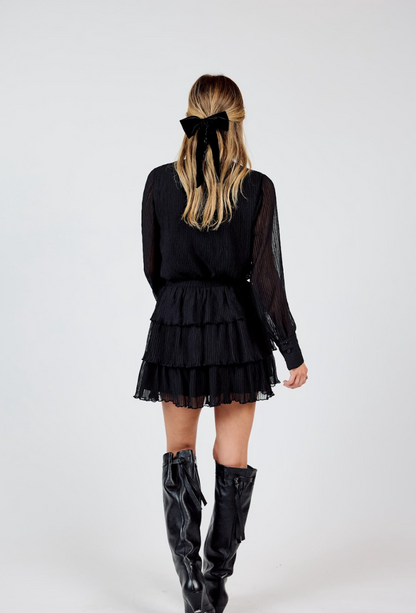 Gathering Pleated Bodysuit