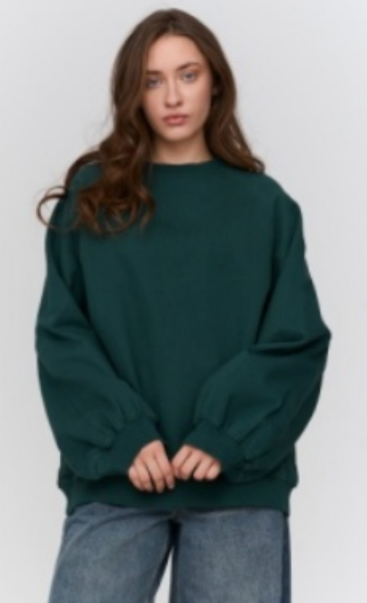 Anne Crewneck in Green
