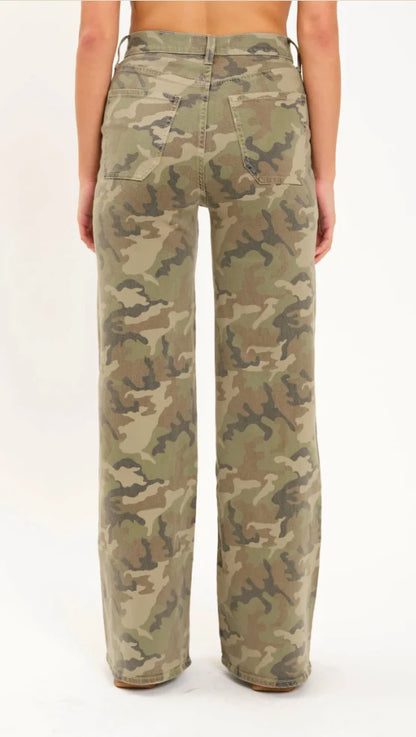 Far Out High Rise Wide Leg Jean in Hideaway