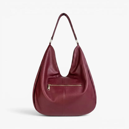 Vivienne Bordeaux Vegan Hobo Bag