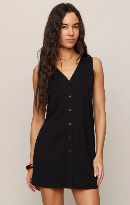 Solace Cotton Jersey Dress in Black
