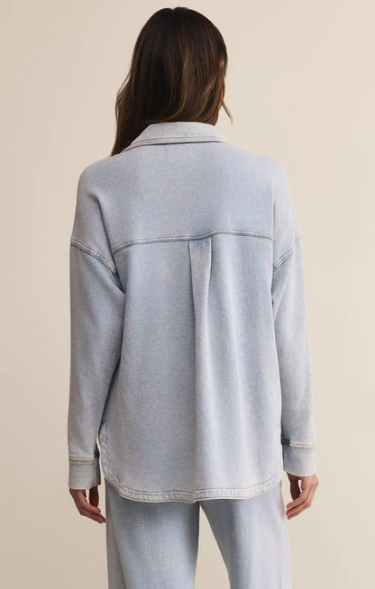 All Day Knit Denim Jacket in Washed Indigo