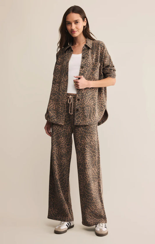 Hunter Knit Pant in Leopard