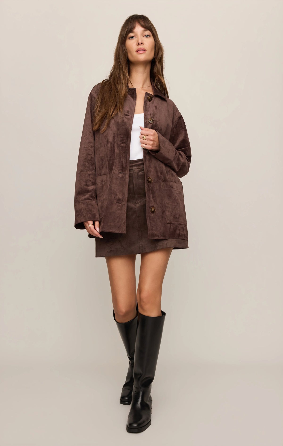 Decker Suede Chore Coat