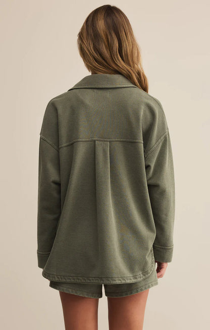 All Day Knit Jacket in Hunter Green