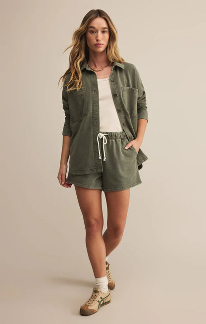 All Day Knit Jacket in Hunter Green