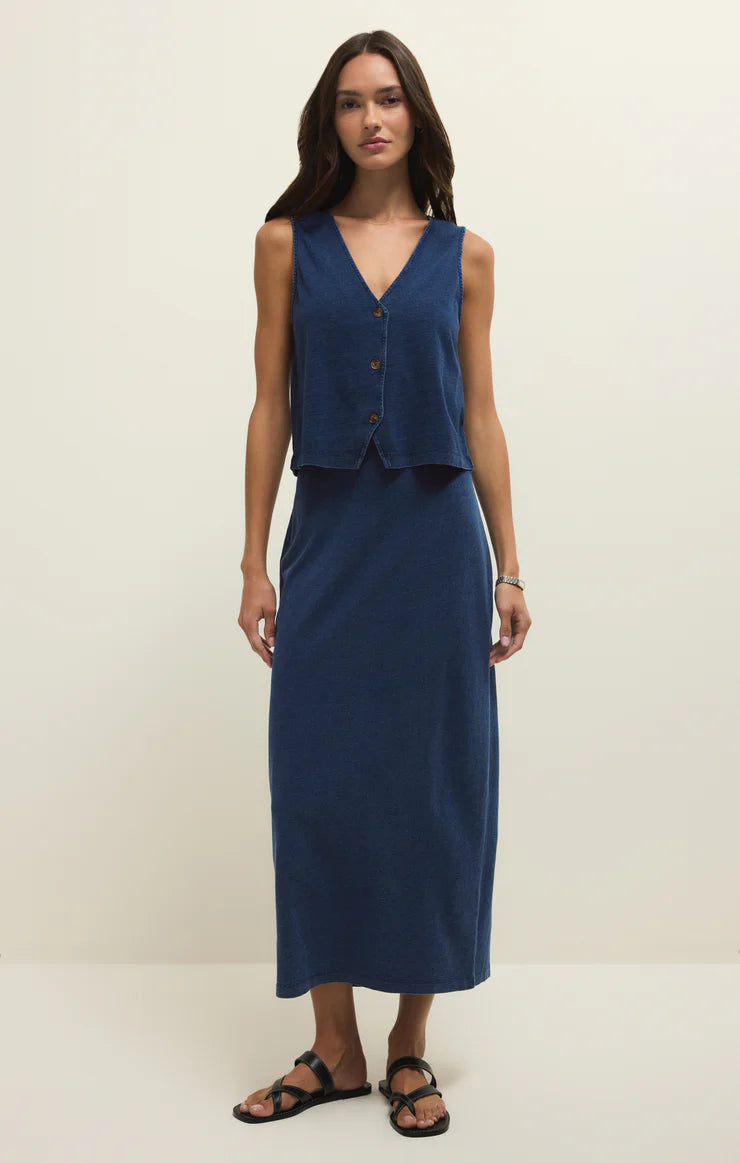 Noelle Tank Top in Indigo