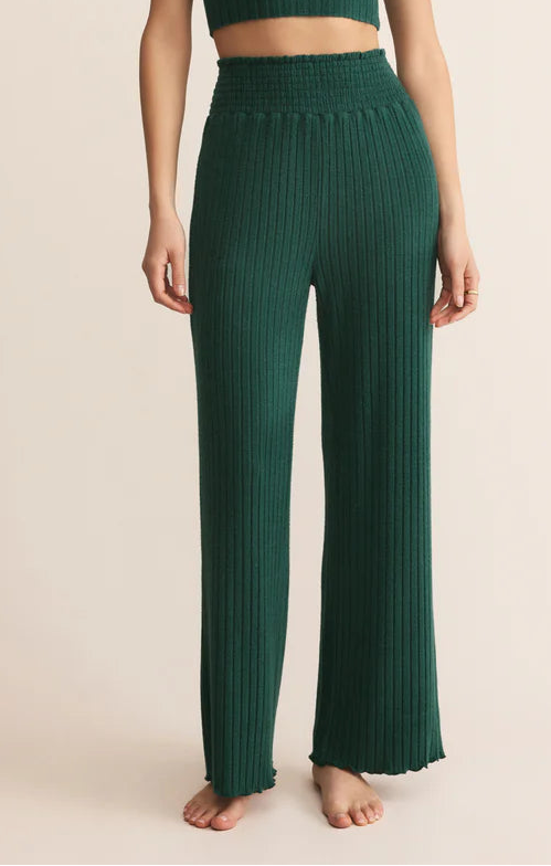 Dawn Smocked Ribbed Pant