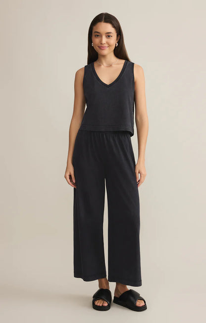 Sloane V-Neck Top in Black