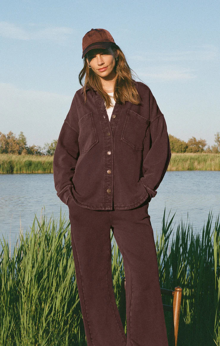 Hunter Knit Pant in Chocolate Cherry