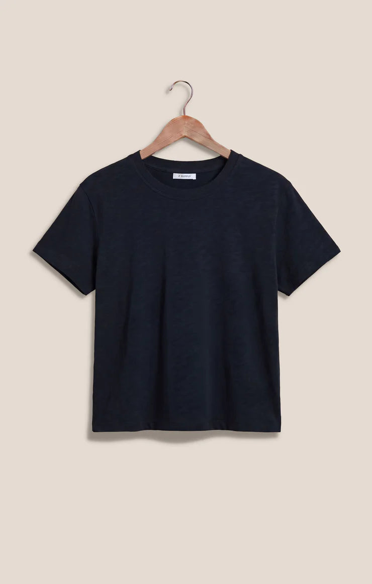 Modern Slub Tee in Navy