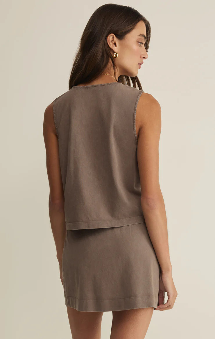 Noelle Tank Top in Perfectly Taupe