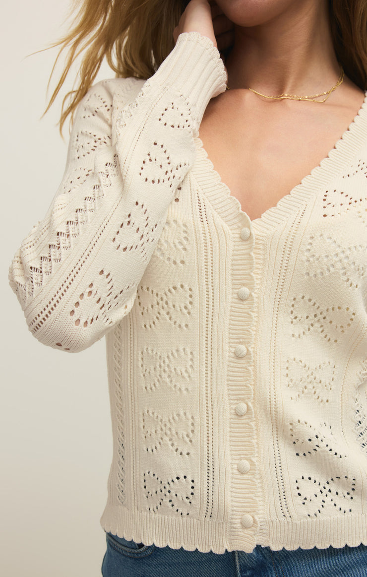 Gemma Pointelle Cardigan
