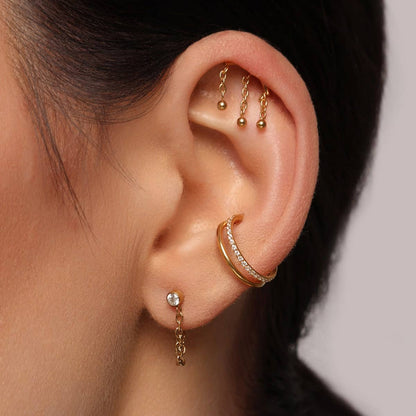 Shining Point Stud Earring