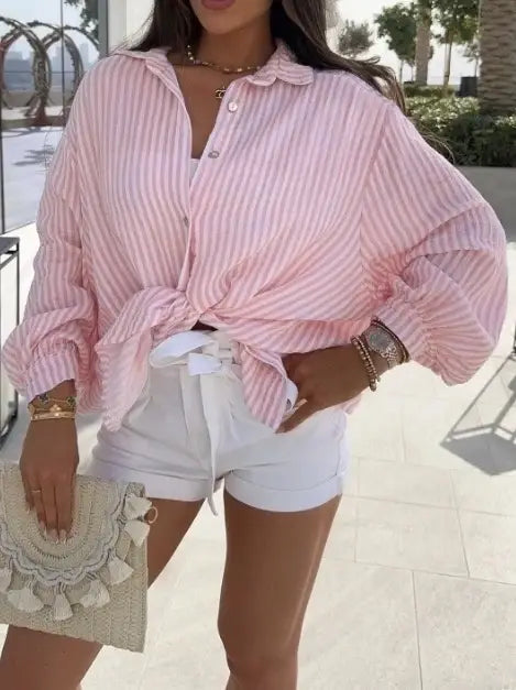 Mira Gauze Top in Pink