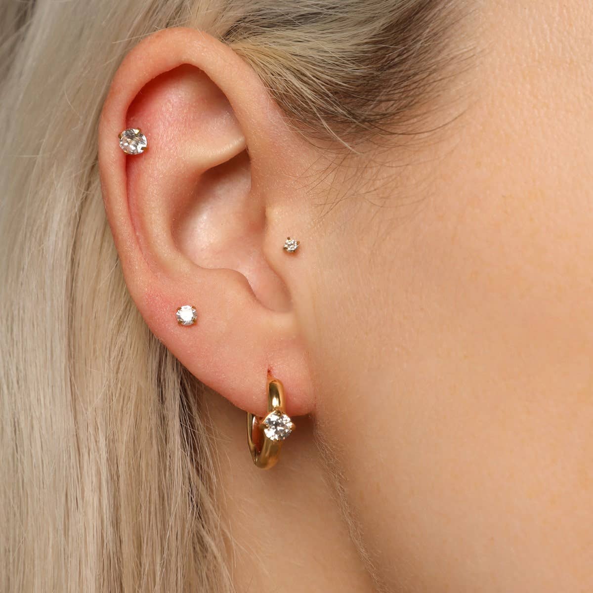 One Stone Earrings