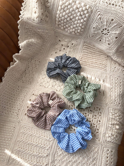 Gingham Scrunchies