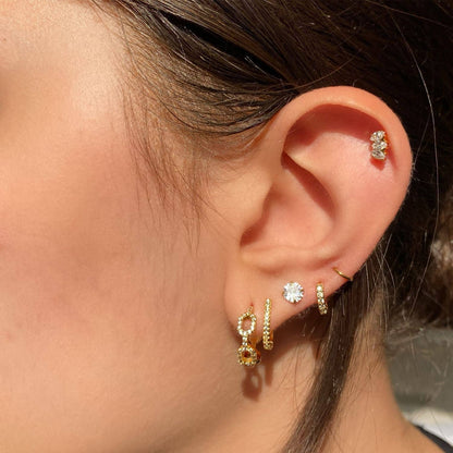 Bright Diamond Stud Earrings