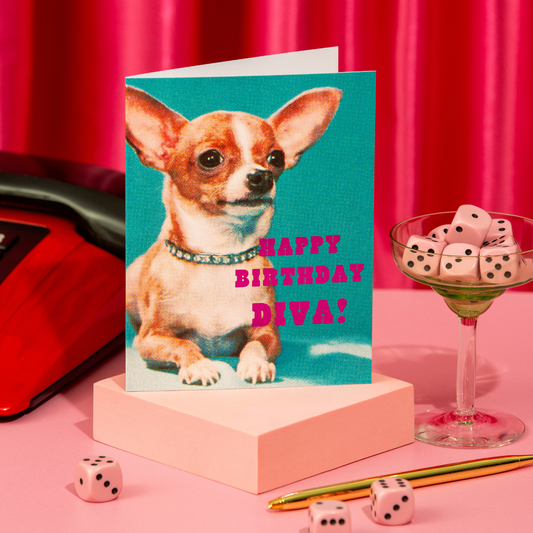 Birthday Diva Foil Birthday Card
