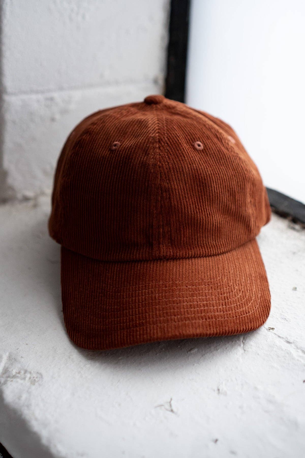 Corduroy Dad Hat in Rust