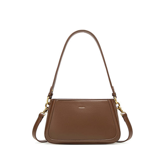 Eleanor Recycled Vegan Shoulder Bag in Espresso
