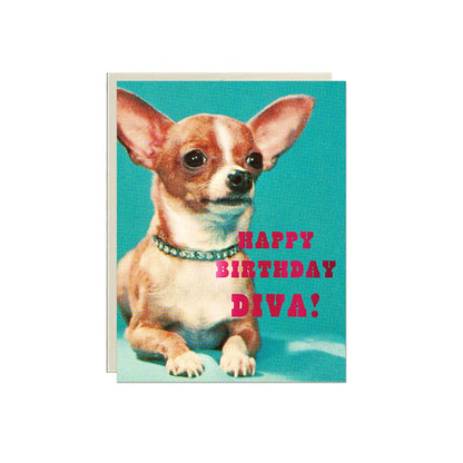 Birthday Diva Foil Birthday Card
