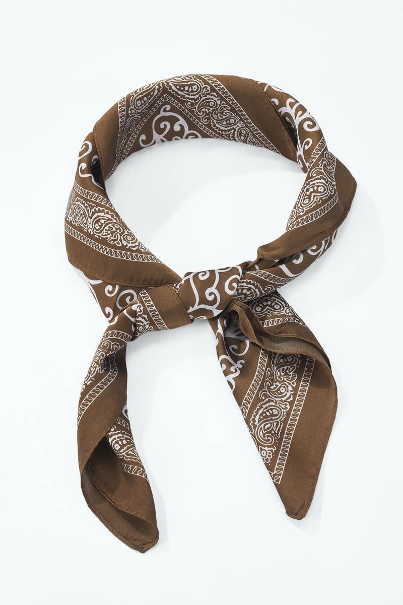Chocolate Patterned Scarf