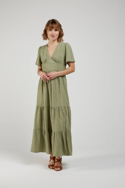Melina Polka-Dot Maxi Dress