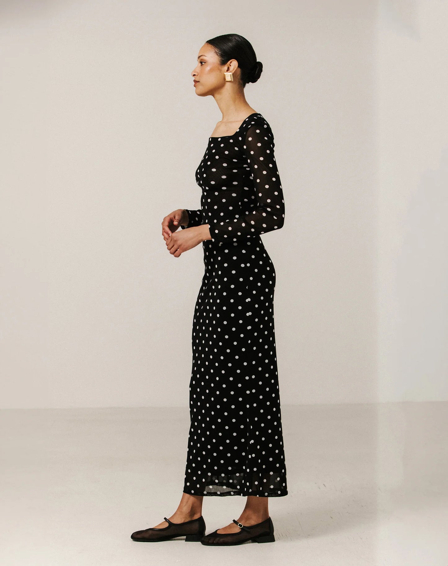 Mesh Maxi Tube Skirt
