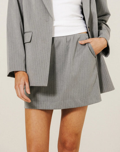 Pinstripe Mini Skirt