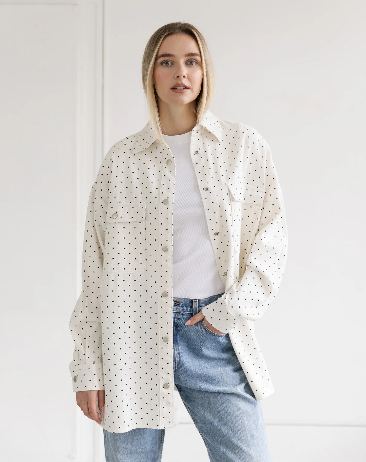 Polka Dot Shania Denim Jacket