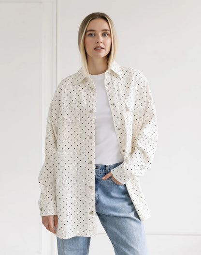 Polka Dot Shania Denim Jacket