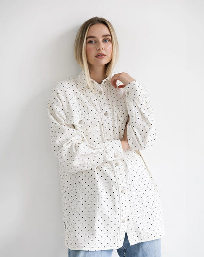 Polka Dot Shania Denim Jacket