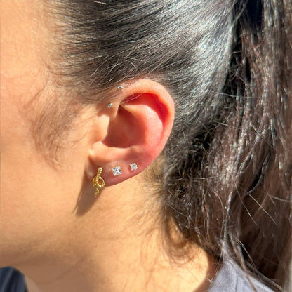 Looping Snake Earrings