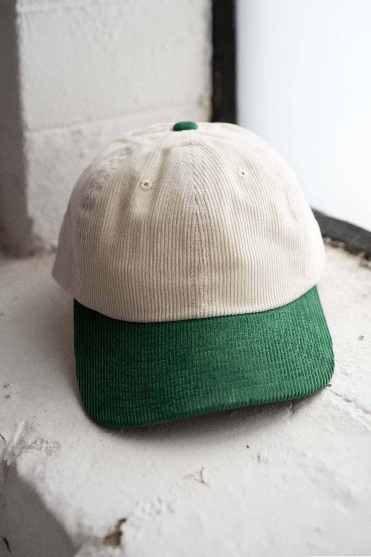 Blank Corduroy Dad Hat in Clover