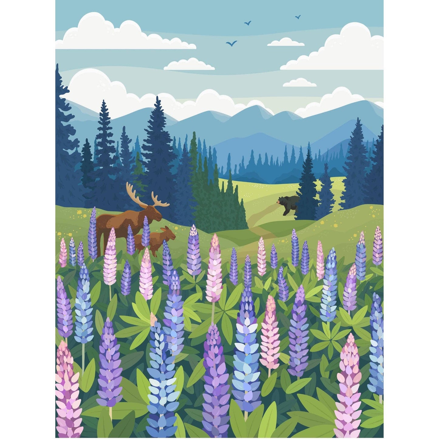 Lupines Meadow 1000-Piece Puzzle